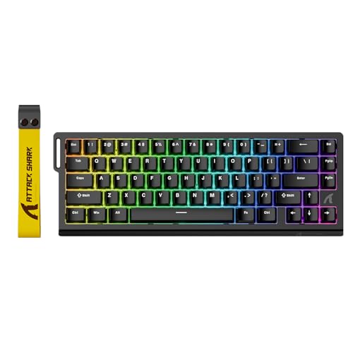 CLAVIER GAMING ATTACK SHARK X68 HE BLACK CONTOUR LINE  MECANIQUE MAGNETIQUE
